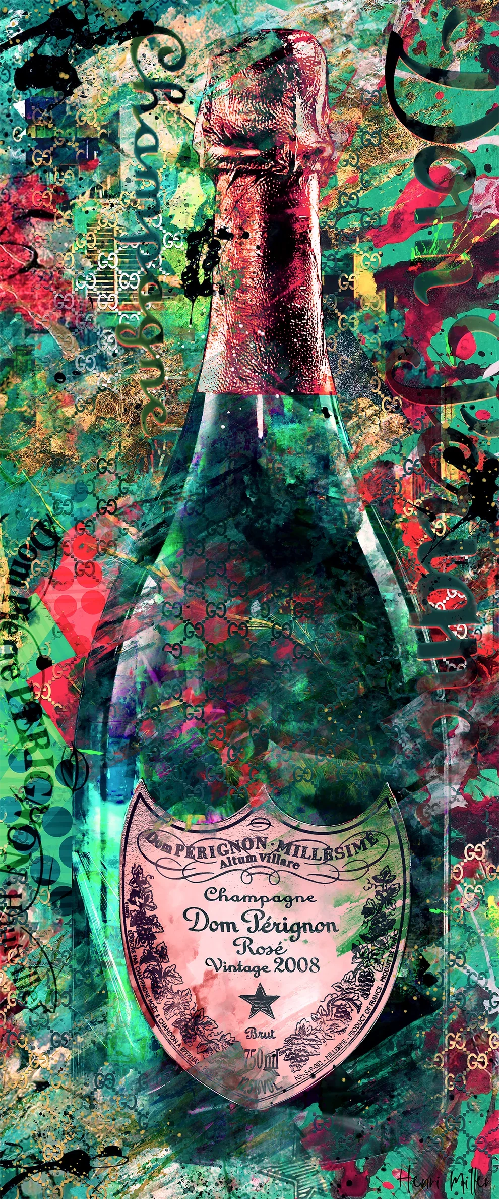 Fresh Start Dom Perignon Original by Henri Miller available at The Acorn Gallery, Pocklington