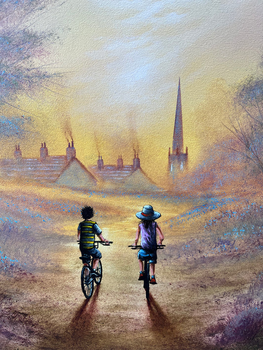 Danny Abrahams Life is an Adventure, Enjoy the Ride Original - The Acorn Gallery, Pocklington