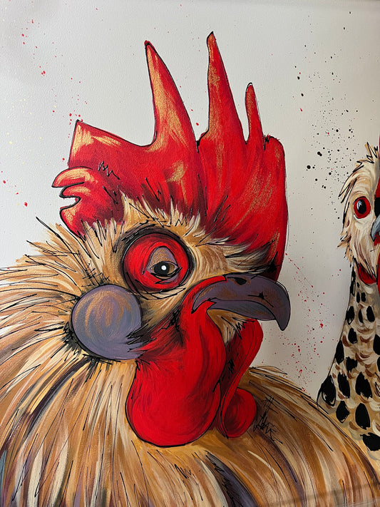 Amy Louise Who Rules The Roost Original The Acorn Gallery Pocklington