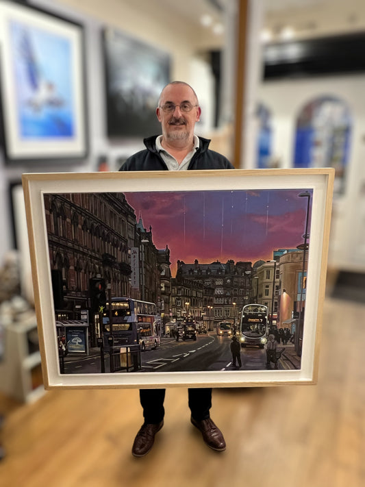 Daniel Robinson Ford Boar Lane Buskers Original - The Acorn Gallery, Pocklington