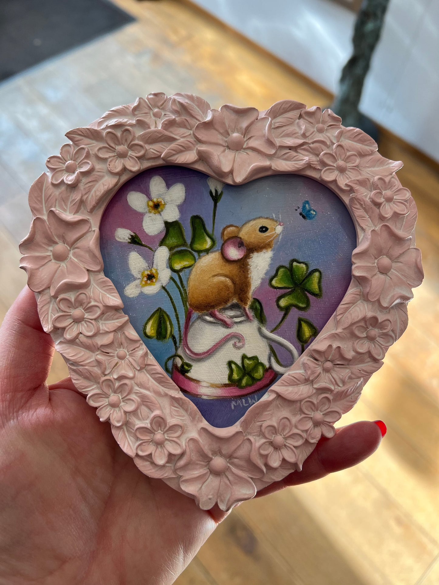 Marie Louise Wrightson The Lucky Cup Original -The Acorn Gallery, Pocklington