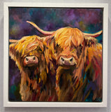Isla And Ayr (Highland Cow) ORIGINAL By Sue Gardner