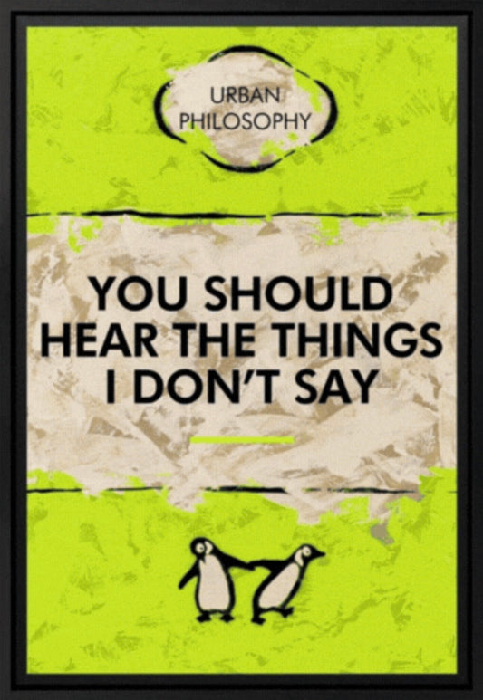 You Think I'm Sarcastic Lenticular by Hue Folk available at The Acorn Gallery, Pocklington. Shop Online or call 01759 307652.