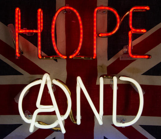 Illuminati Neon Hope And Glory ORIGINAL - The Acorn Gallery, Pocklington