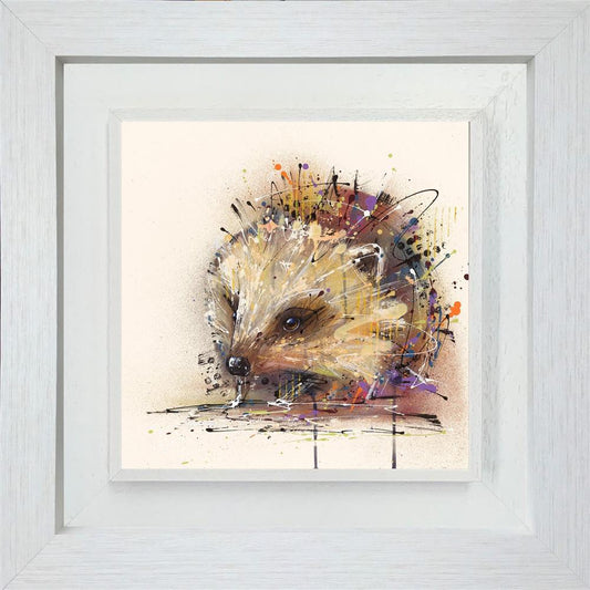 Joe Galindo Henry The Hedgehog Hand Embellished Board - The Acorn Gallery, Pocklington
