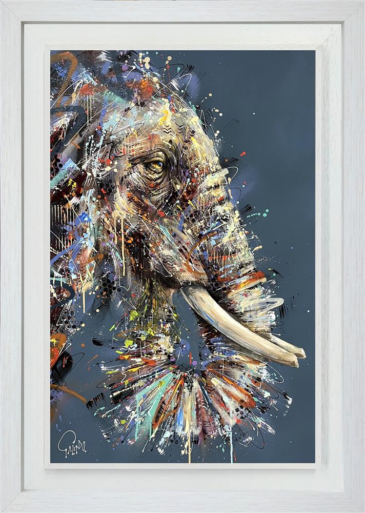 Joe Galindo Willow The Elephant Hand Embellished Board - The Acorn Gallery, Pocklington