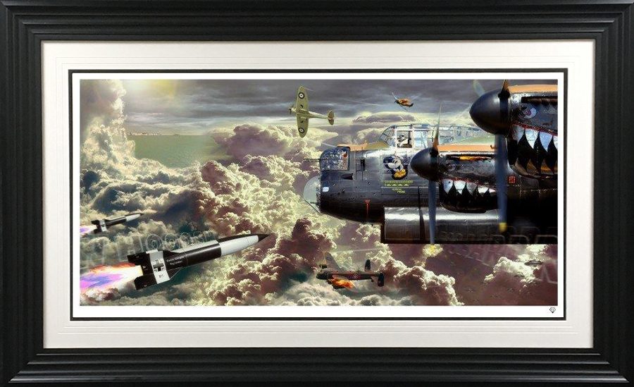 Almost Home limited edition giclee print by JJ Adams, hand signed, 33x51 inches, framed