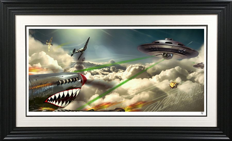 Limited edition Giclee print Brat At At by JJ Adams, hand signed with certificate, framed 33x51 inches