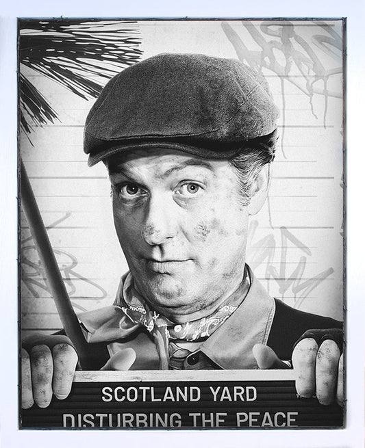 JJ Adams Disturbing The Peace Black And White Original Framed - The Acorn Gallery, Pocklington