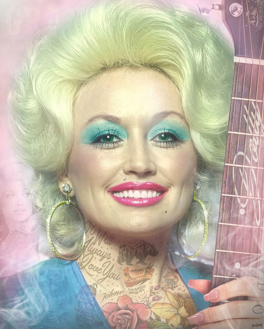 JJ Adams Dolly Parton Original - The Acorn Gallery, Pocklington