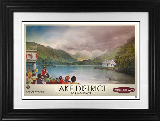 JJ Adams A Postcard From The Lakes ina Black Frame - The Acorn Gallery, Pocklington