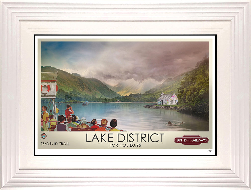 JJ Adams A Postcard From The Lakes in a White Frame - The Acorn Gallery, Pocklington