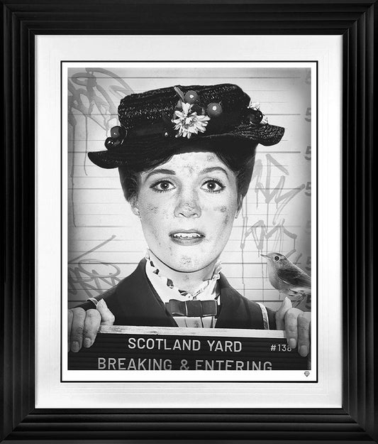 JJ Adams Breaking And Entering Black And White in a Black Frame - The Acorn Gallery, Pocklington