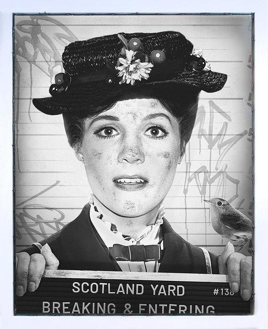 JJ Adams Breaking And Entering Black And White Original Framed - The Acorn Gallery, Pocklington