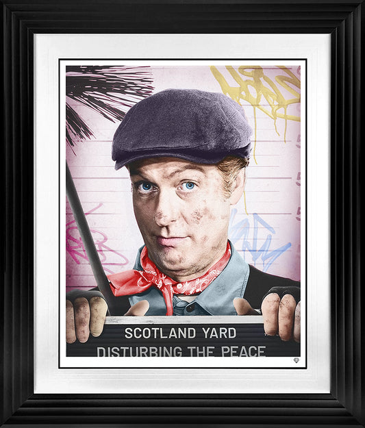 JJ Adams Disturbing The Peace Colour Deluxe in a Black Frame - The Acorn Gallery, Pocklington