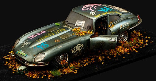 JJ Adams Jaguar E-Type Coupe 1961 ORIGINAL Sculpture - The Acorn Gallery, Pocklington