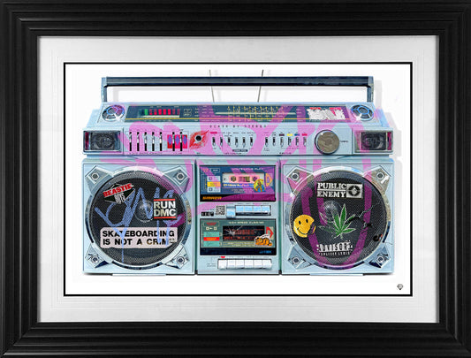 JJ Adams Keepin It Old Skool in a Black Frame - The Acorn Gallery, Pocklington