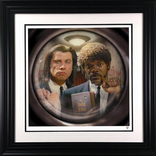 JJ Adams The Path Of The Righteous Man Colour in a Black Frame - The Acorn Gallery, Pocklington