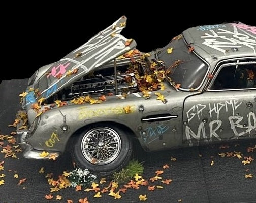 JJ Adams Aston Martin DB5 ORIGINAL Sculpture - The Acorn Gallery, Pocklington