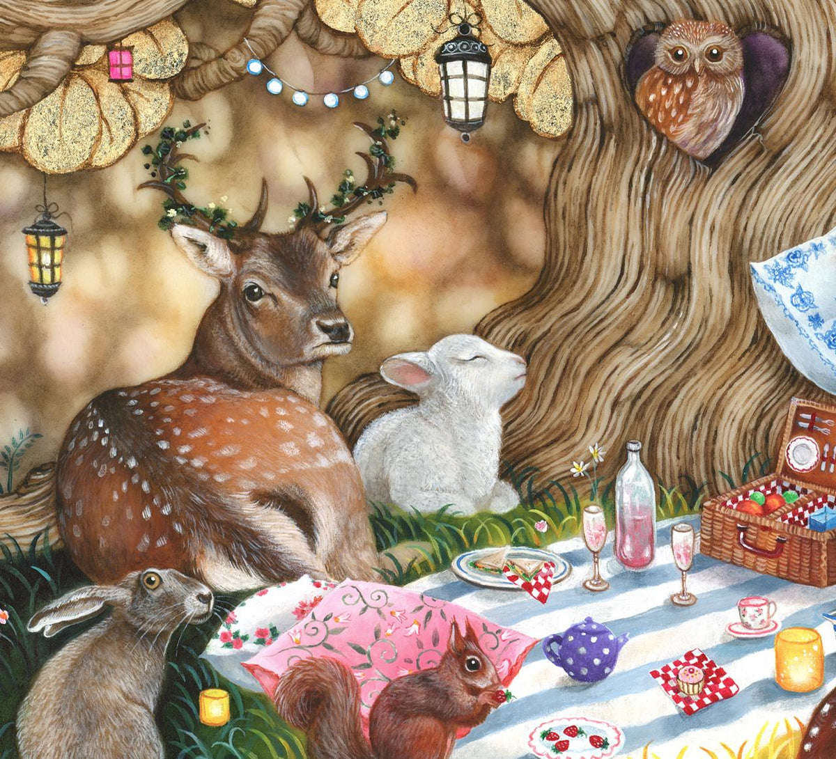 Kerry Darlington Our Golden Canopy Unique Limited Edition Print - The Acorn Gallery, Pocklington
