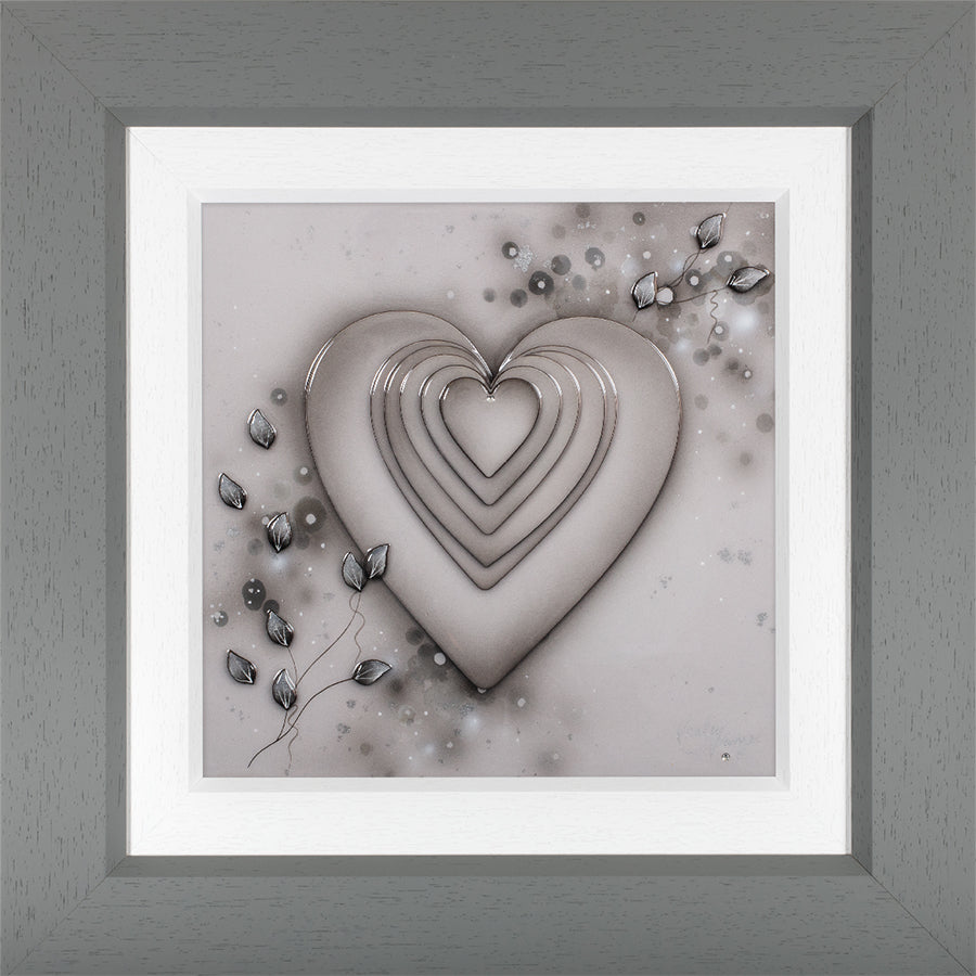 Kealey Farmer Heart Full Of Love Grey Boutique Original - The Acorn Gallery, Pocklington