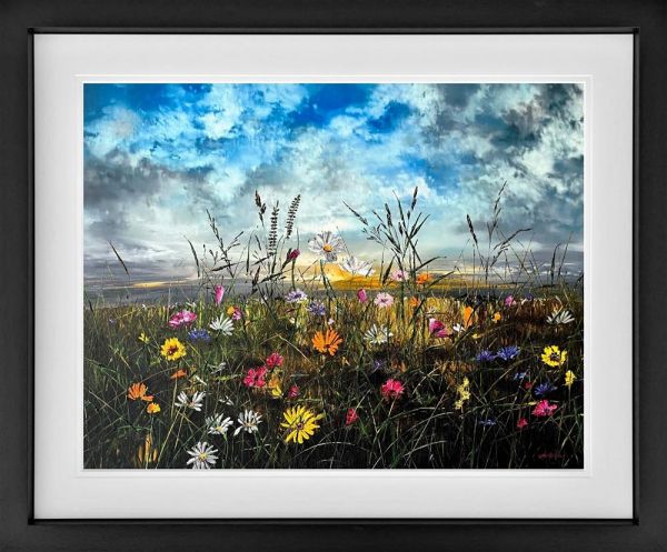 Kimberley Harris Dawn To Dusk Hand Embellished Canvas Framed - The Acorn Gallery, Pocklington