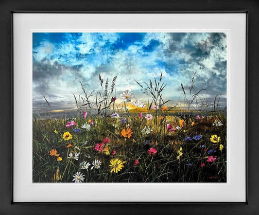 Kimberley Harris Dawn To Dusk Hand Embellished Canvas Framed - The Acorn Gallery, Pocklington