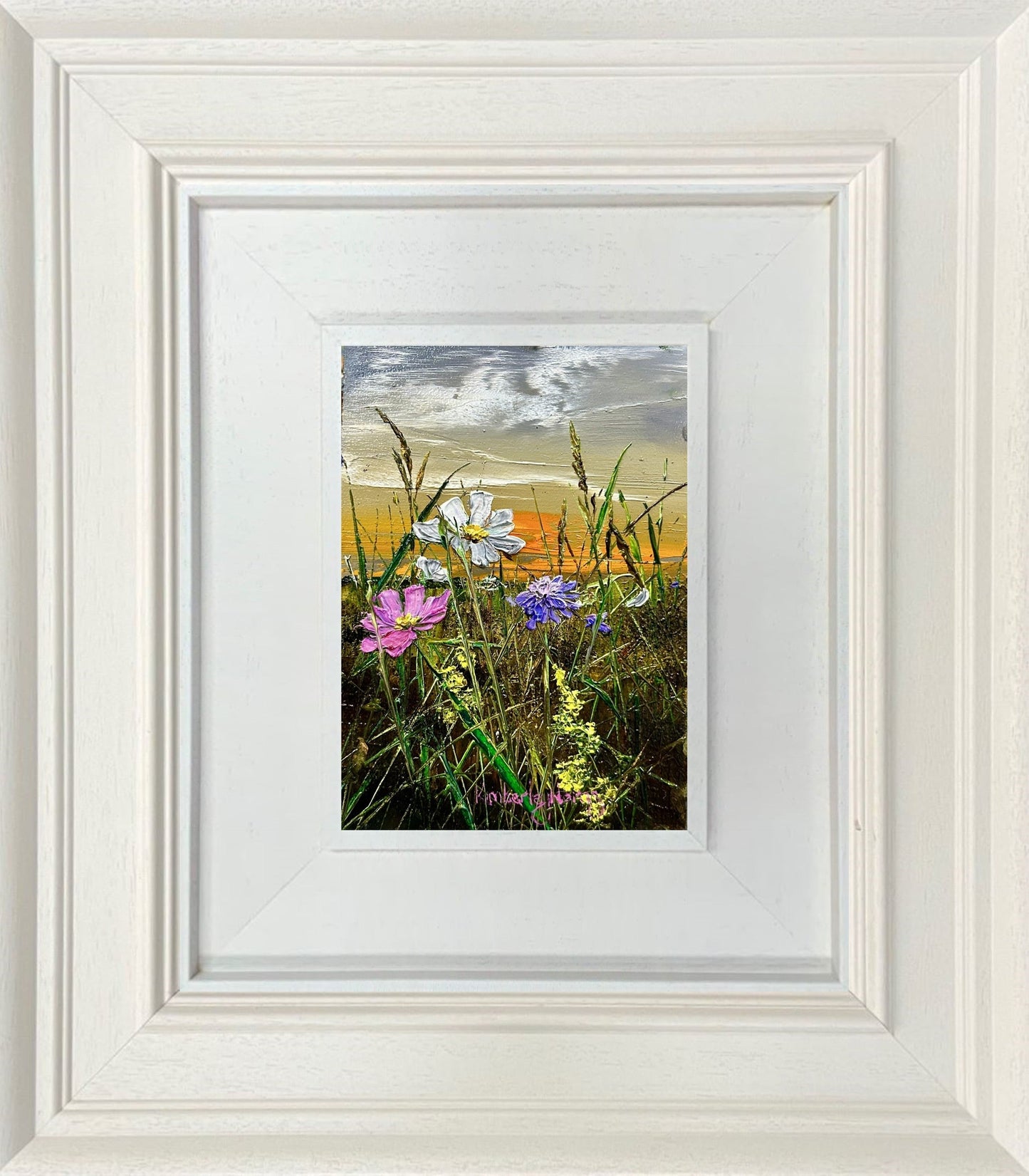 Kimberley Harris Golden Fields At Dusk III Original Framed - The Acorn Gallery, Pocklington