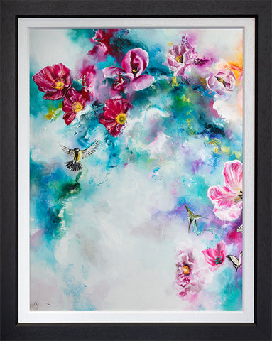 Spring Blossom I Hand Embellished Canvas by Katy Jade Dobson