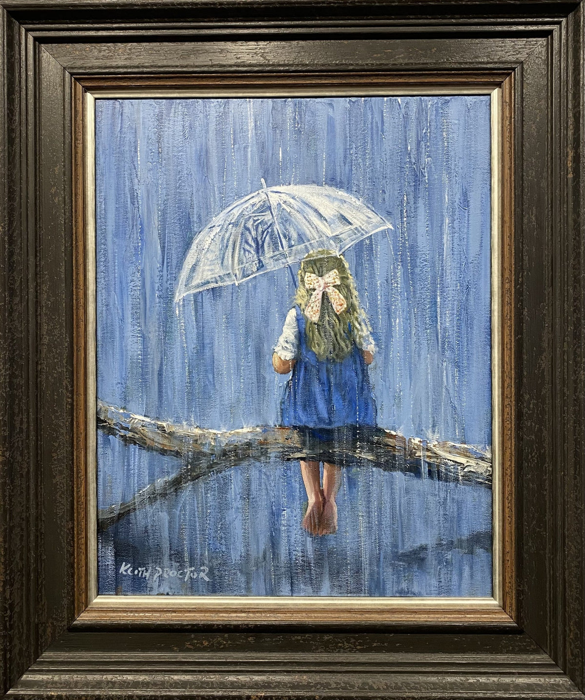 Keith Proctor Singing In The Rain Original Painting available from The Acorn Gallery, Pocklington