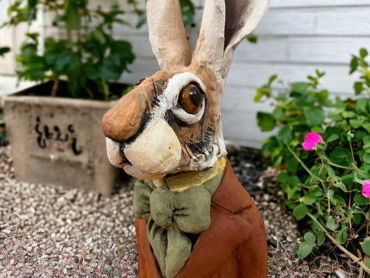 Louise Brown Hare Bust ORIGINAL Sculpture - The Acorn Gallery, Pocklington