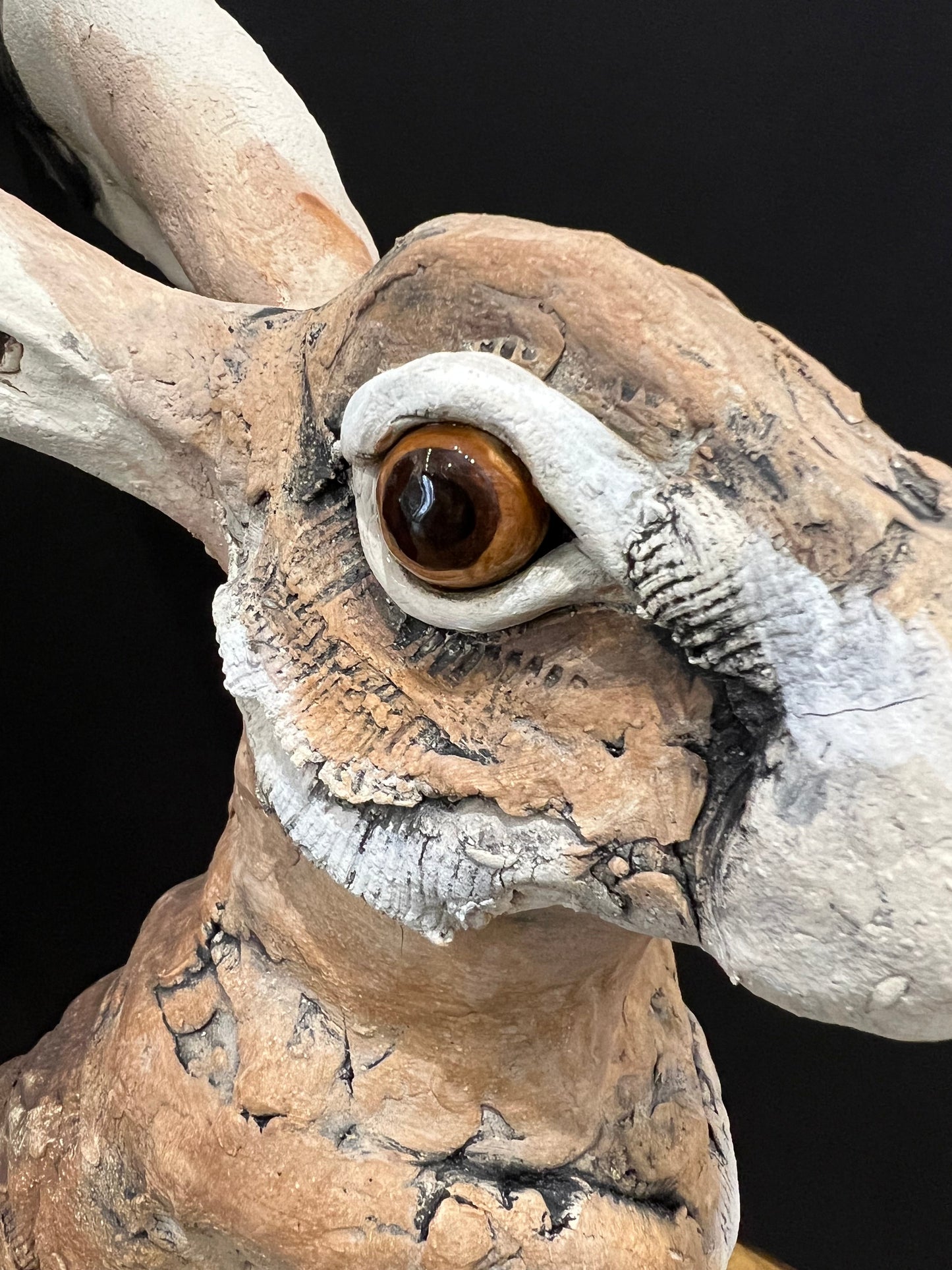 Louise Brown Sitting Hare Original Sculpture - The Acorn Gallery, Pocklington