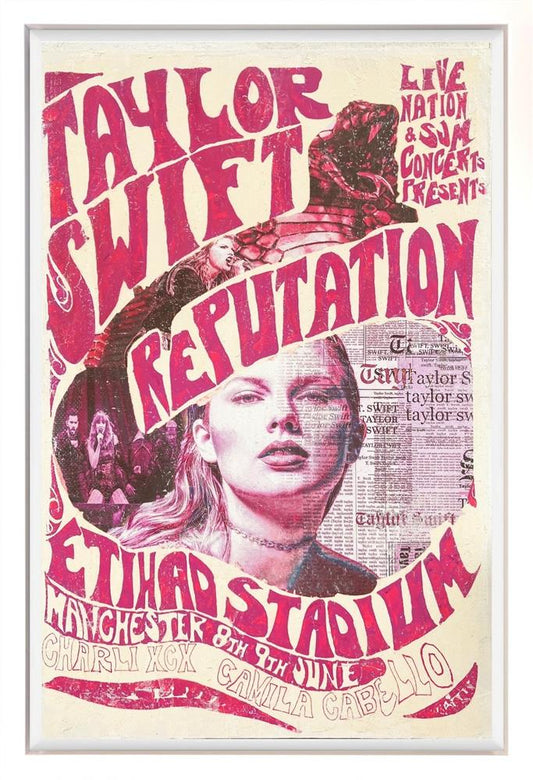 Linda Charles Taylor Swift Reputation Tour 2018 Original Framed - The Acorn Gallery, Pocklington