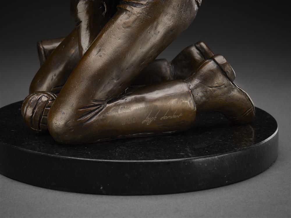 Leigh Lambert How's My Lad? Bronze Scupture - The Acorn Gallery, Pocklington