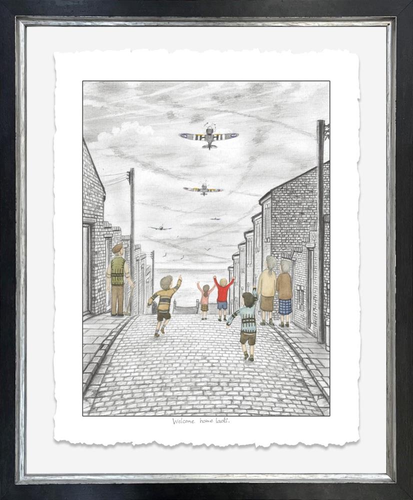 Leigh Lambert Welcome Home Lads Deluxe Sketch - The Acorn Gallery, Pocklington