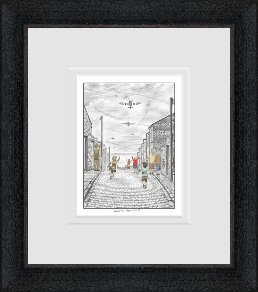 Leigh Lambert Welcome Home Lads Sketch - The Acorn Gallery Pocklington