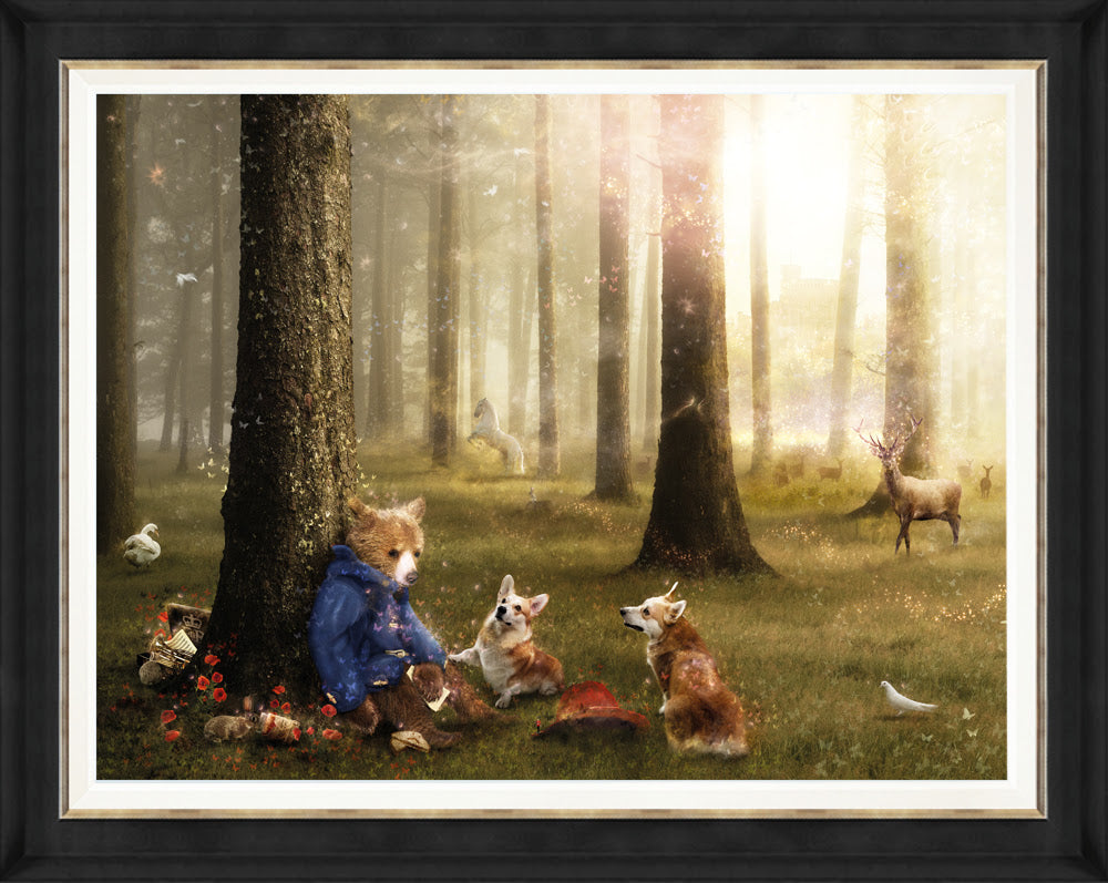 Mark Davies Love Knows No Bounds And A Letter To Her Majesty Hand Embellished Canvas - The Acorn Gallery, Pocklington