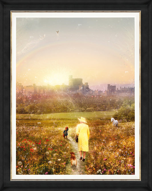 Mark Davies Love Knows No Bounds And A Letter To Her Majesty Hand Embellished Canvas - The Acorn Gallery, Pocklington