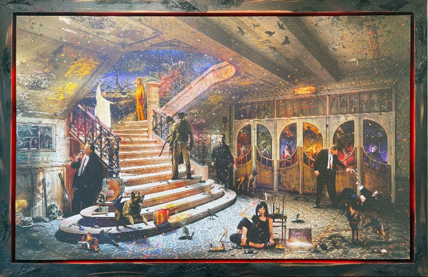 Tarantino's Hollywood ORIGINAL by Mark Davies-Original Art-The Acorn Gallery, Pocklington