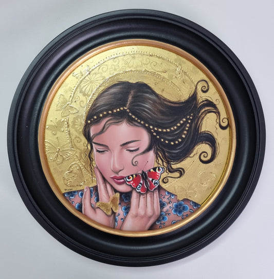 Marie Louise Wrightson's Butterflies Original from the new 'A Kiss from Midas' Collection at The Acorn Gallery, Pocklington. Shop Online with Safe Secure UK Delivery