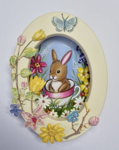 Little Bunny's Garden ORIGINAL by Marie Louise Wrightson *SOLD*