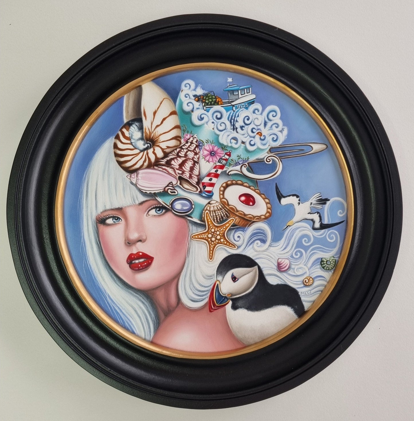 Marie Louise Wrightson The Fisherman's Wife ORIGINAL - The Acorn Gallery, Pocklington
