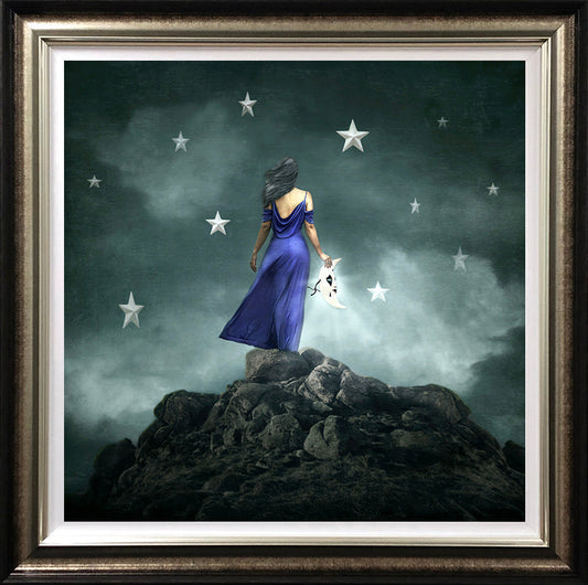To The Moon And Back limited edition print by Michelle Mackie with artist signature and certificate of authenticity
