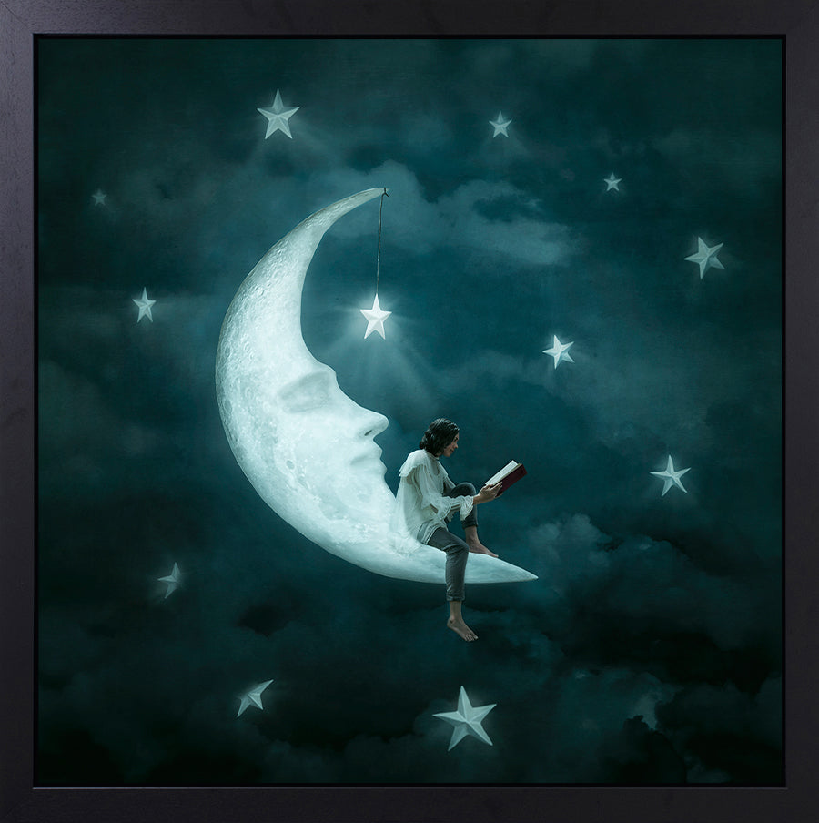 Michelle Mackie Man In The Moon ORIGINAL - The Acorn Gallery, Pocklington