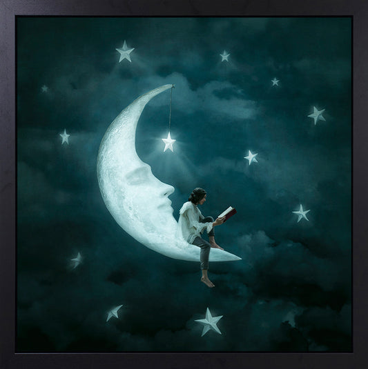 Michelle Mackie Man In The Moon ORIGINAL - The Acorn Gallery, Pocklington
