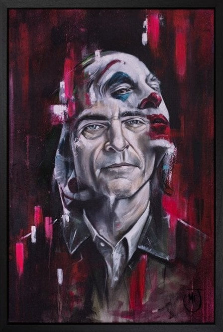 Put On A Happy Face acrylic painting by Mr J, 40x28 inches, hand-signed original artwork