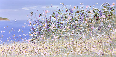 Blooms Along The Shore ORIGINAL by Mary Shaw *NEW*