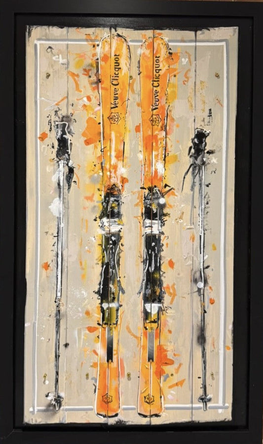 Mark Stubbs Champagne Run Original Framed - The Acorn Gallery, Pocklington