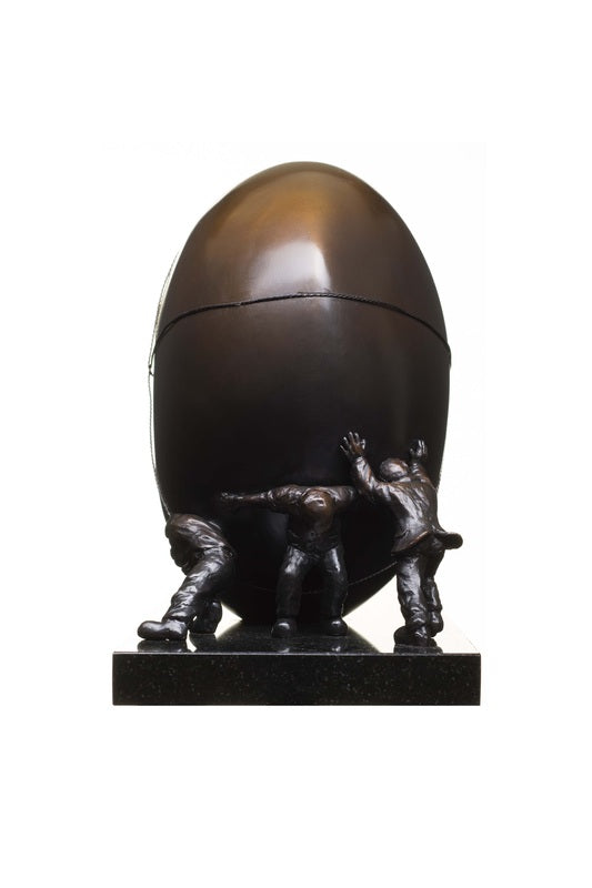 Mackenzie Thorpe Pulling Together Bronze Sculpture - The Acorn Gallery, Pocklington