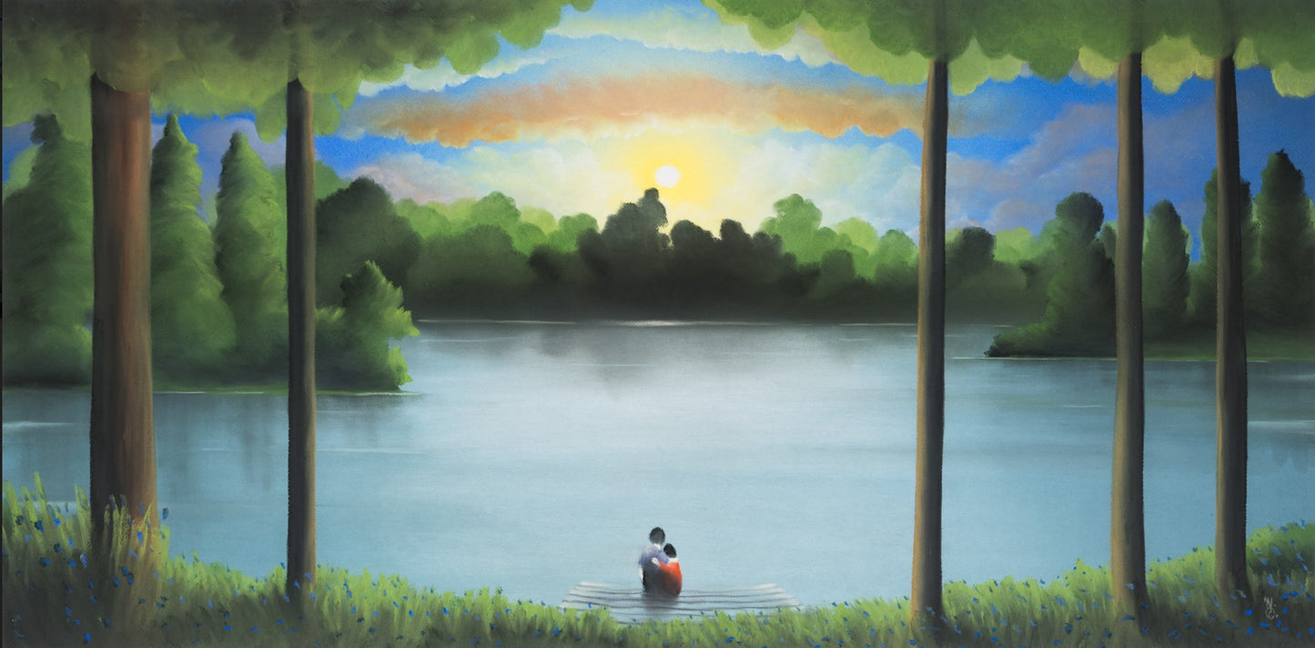 Mackenzie Thorpe Tomorrow Is A Brand New Day Original - The Acorn Gallery, Pocklington